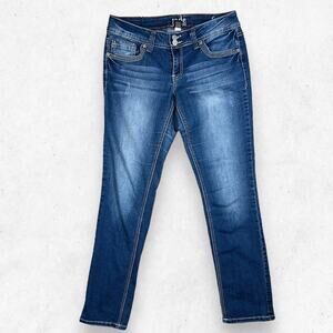 Jade Jeans‎ Women's Size 11/12 Low Rise Slim Skinny Stretch Blue Denim